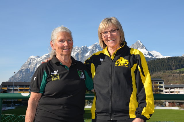 Brigitte Hegeler und Inge Gruber - Staatsmeisterinnen im Doppel der Damen 65+
