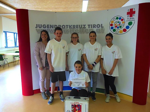Die Matreier SchülerInnen gewannen den Landeswettbewrb in der Kategorie "lebensrettende Sofortmaßnahmen". | Foto: Jugendrotkreuz
