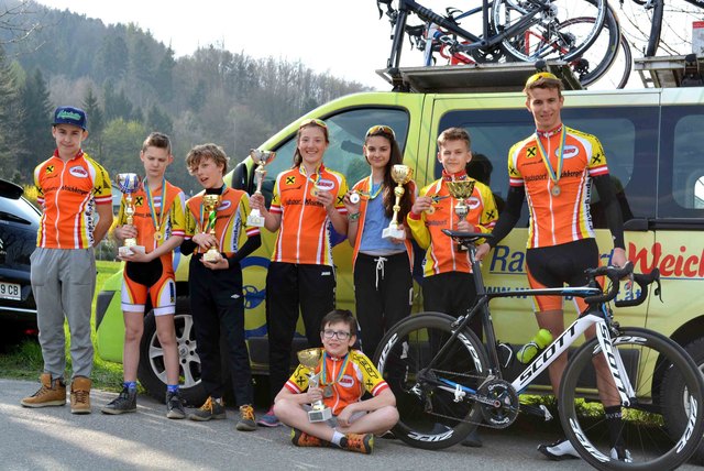 Der Nachwuchs der Purgstaller Radsportler war zum Saison-Auftakt erfolgreich.