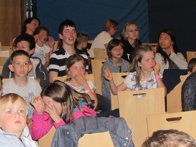 Spannende Gesichter im Publikum.