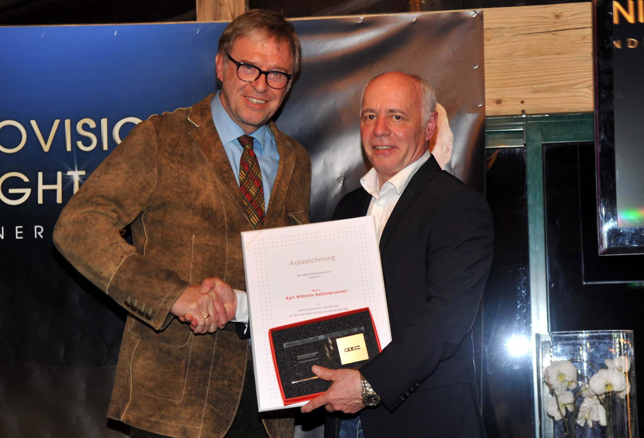 Wirtschaftsmedaille der WKO an Karl Kaltenbrunner Salzkammergut