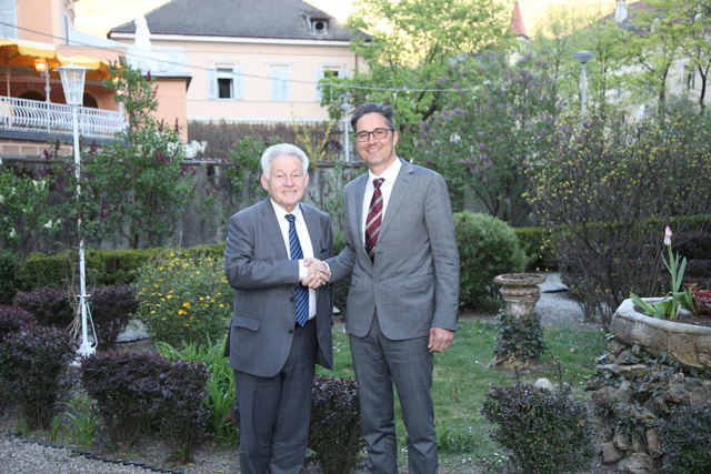 Landeshauptmann Josef Pühringer und Südtirols Landeshauptmann Arno Kompatscher