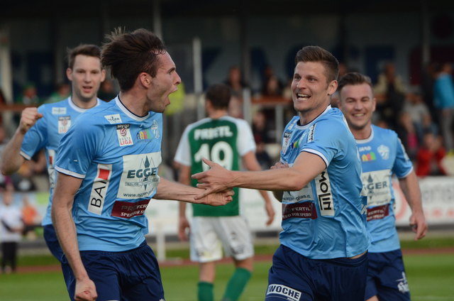 Daniel Prskalo (li) jubelte über die 2:1 Führung. | Foto: KK