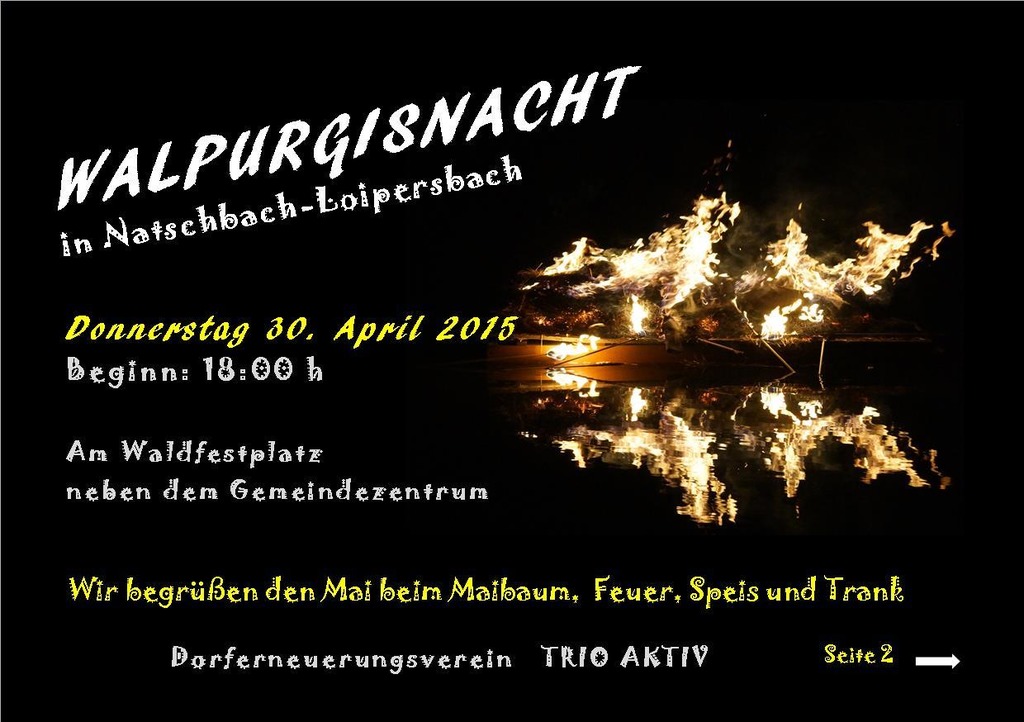 Walpurgisnacht In Natschbach Loipersbach Neunkirchen