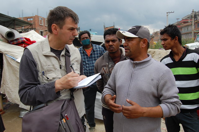 Caritas-Helfer Andreas Zinggl in Kathmandu | Foto: Caritas