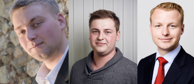 v.l.n.r.: Florian Tiffner, Raphael Seher, Max Borchardt