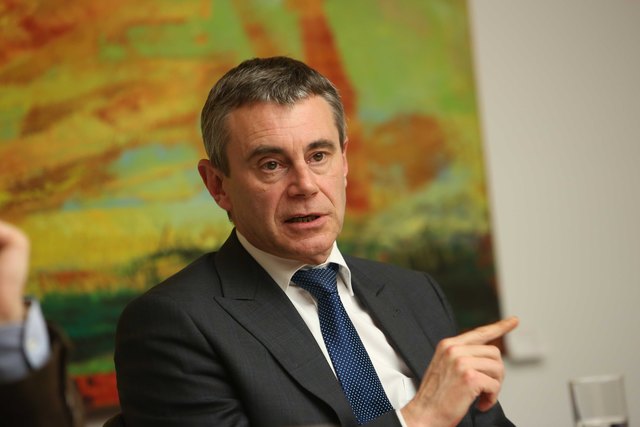 Heinrich Schaller, Generaldirektor der RLB OÖ seit 1. April 2012, beim Hintergrundgespräch zur Bilanz 2014. | Foto: RLB OÖ/Strobl