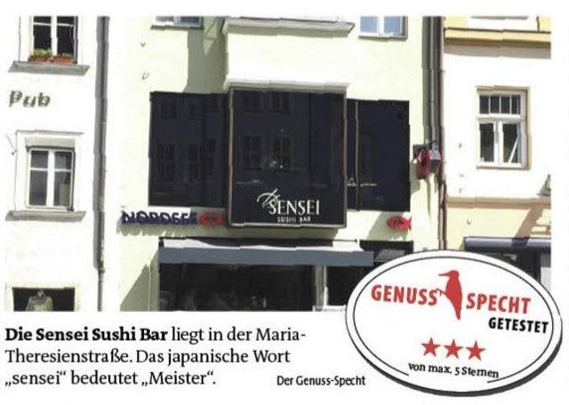 In der Sensei Sushibar serviert man unserer Meinung nach zwar hochpreisige, aber einwandfreie, qualitativ hochwertige Gerichte aus der japanische Küche.