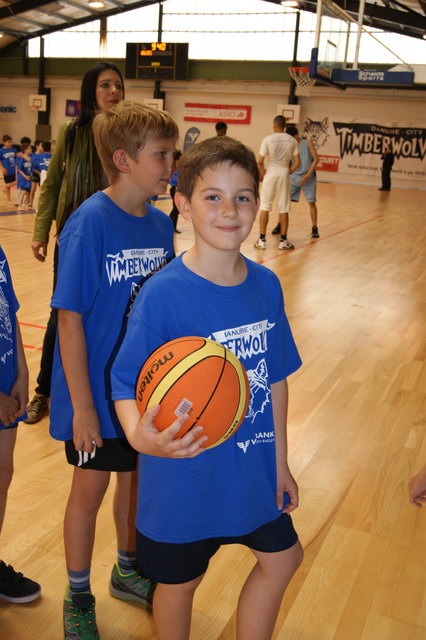 Matthias blieb ganz cool und warf konzentriert Bälle.