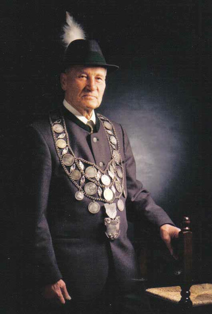 Alois Scheiber im Alter von 83 Jahren. Scheiber war ab 1964 Kommandant und Schützenmajor des Bataillons „Ehrenberg“/Tirol. | Foto: privat