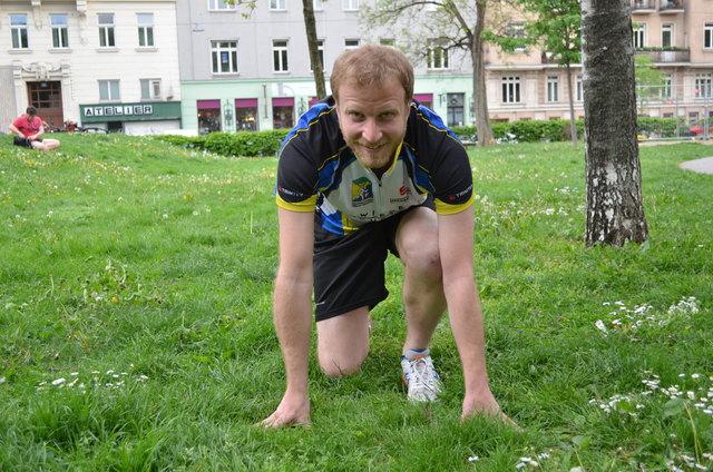 Auf die Plätze, fertig, los: Georg Sengstschmid startet beim Laufevent für Margareten.