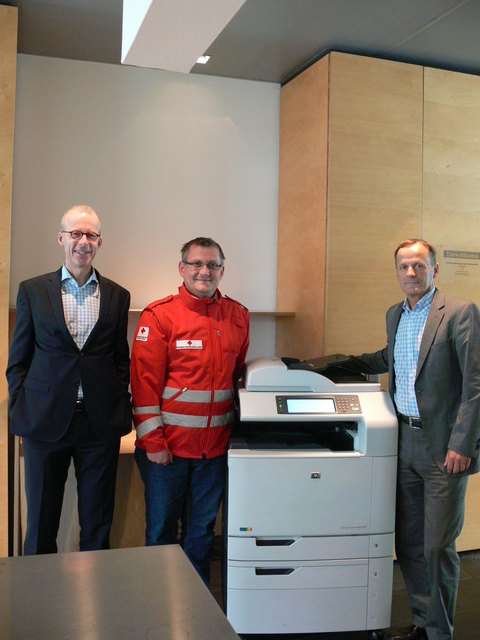 vlnr: Mag.Kluckner,P.Thomasberger, H.Mitterer Foto Rotes Kreuz Hall