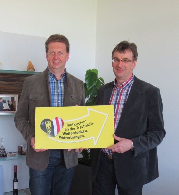 Gemeindeparteiobmann Kurt Pimmingsdorfer und Bürgermeister Gerhard Schaur (v. l.) freuen sich auf die Wahlen. | Foto: ÖVP