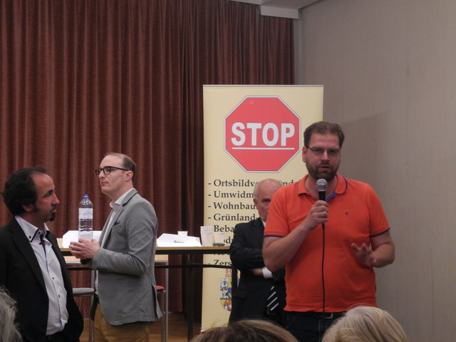 Hr. Markus Landerer von der Initiative Denkmalschutz hatte auch einiges zu berichten