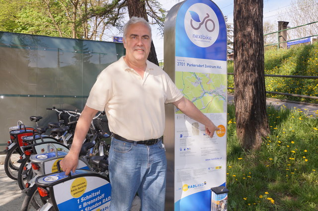 "Keine Angst vor dem Nextbike-System", rät StR Harald Wolkerstorfer.