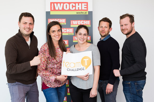 Im Schritttempo: Marcus Stoimaier, Lisa Pötler, Lissi Eder, Max Daublebsky und Robert Bösiger (v. l.) | Foto: geopho.com