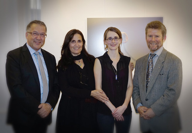 Kulturstadtrat Walter Zaunmüller, Intendantin Gabriele-Kirsten Lutz, Künstlerin Anna Petersen, Galerist Markus Nöttling.