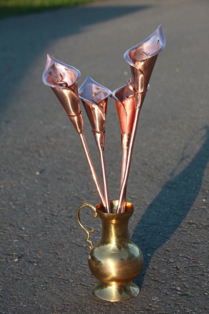 Metallblumen- Callas CU Reinbold