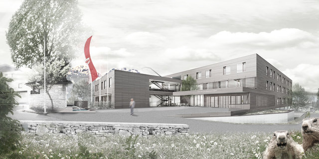 Die Fertigstellung für das neue Heim mit 90 zusätzlichen Plätzen ist für Herbst 2016 geplant. | Foto: Visualisierung mariacher & partner ZT KG