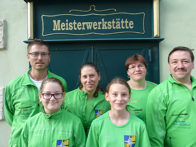 Team SC Neustift, Gars am Kamp: v.l. Bauer Josef, Eller Bianca, Marion Weidemann, Lea Weidemann, Karin Koller, Franz Koller