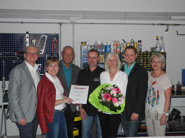 v.l.: Peter Spicker, Martina Klengl, Franz Reisenbauer, Ludwig Schwarz, Dorota Schwarz,  Christian Samwald, und Andrea Reisenbauer | Foto: WKNÖ