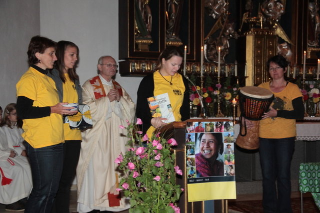 Das Eine-Welt-Fest prägt auch den Gottesdienst in Vorderweißenbach. | Foto: Gerhard Eckerstorfer