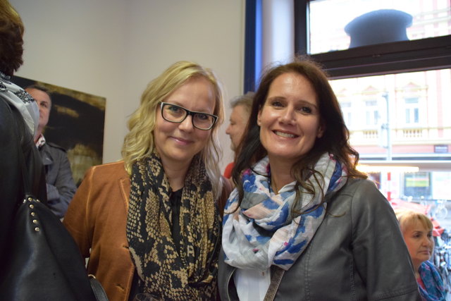"Freie Radikale": Gemeinsam mit Wilfried Schatz sind Aline Schenk (rechts) und Tina Krippels die Künstlerfreunde "freie Radkale"