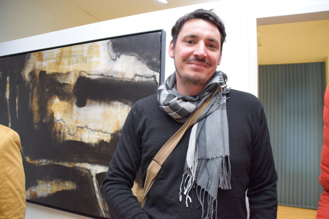 Autor Bernd Schuchter sah sich die Kunstwerke ebenfalls an.
