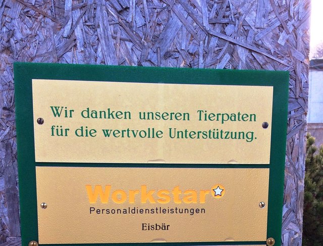 Sponsorenschild Workstar