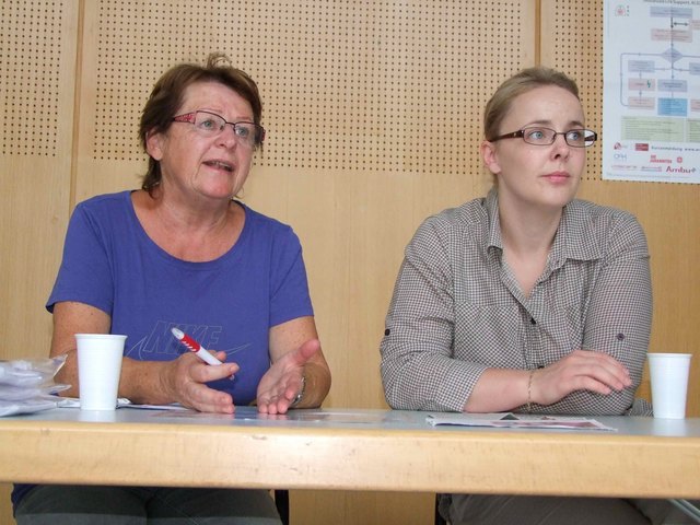 Helga Thaler mit Sandra Bindhammer