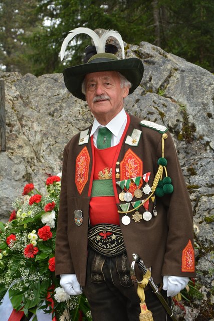 GR Heini Gstrein, Bezirksmajor und Obmann des Schützenbezirks Imst