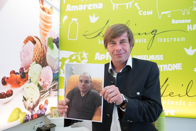 Gratis-Eis am 8. Juni: Joachim Kitzwögerer vom Eissalon Heiling veranstaltet eine Charity-Aktion für Oliver.