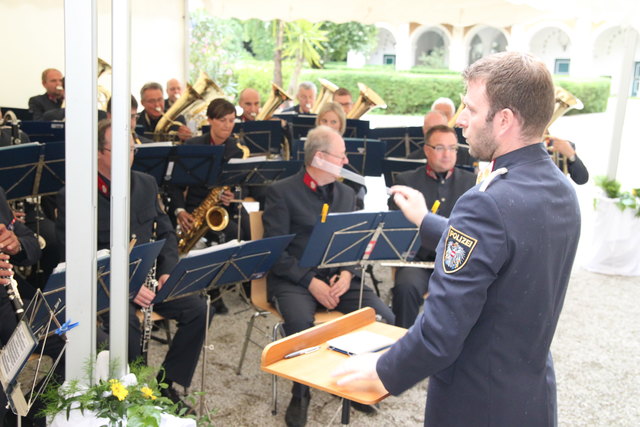 Die Polizeimusikkapelle Steiermark mit Kapellmeister Christoph Grill