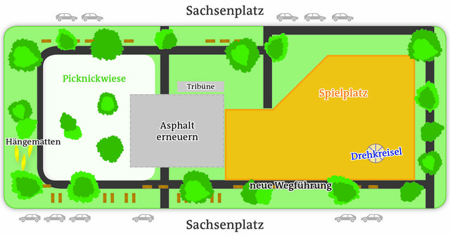 Entspannen, sporteln und spielen: Im neuen Sachsenpark ist für alle etwas dabei.