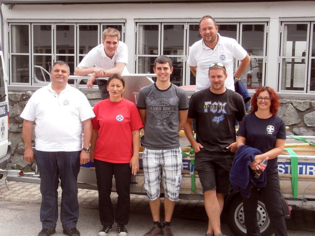 Die KursteilehmerInnen der Wasserrettung Osttirol