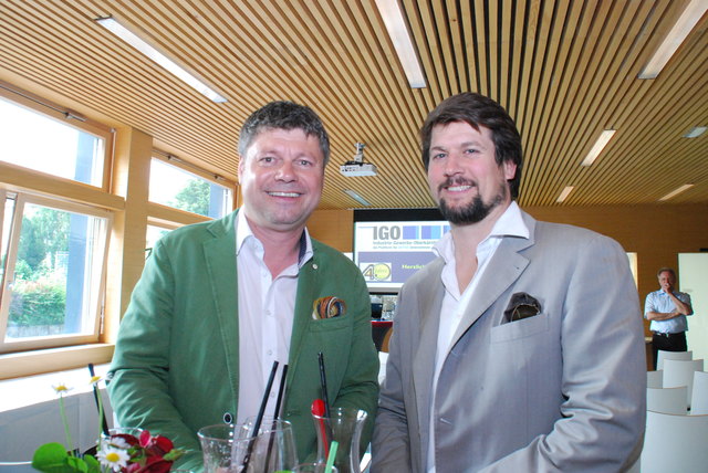 Bürgermeister Gerhard Pirih und Christoph Kulterer