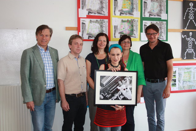 Vladimir Smrtnik, Silvester Jernej, Veronika Kušej, Silvia Biazzo, Micka Opetnik und Danilo Katz (von links)