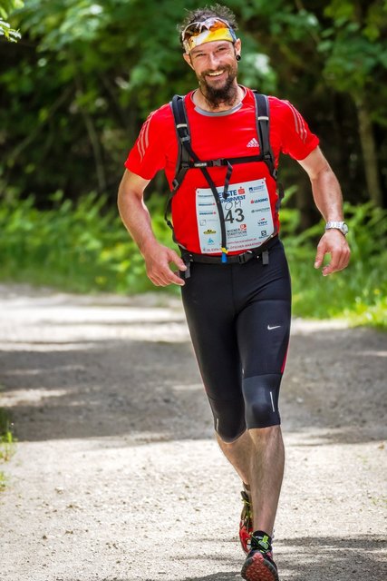 Im Training: Der Peggauer Gerald Kernstock bereitet sich auf seine Alpenüberquerung vor. | Foto: KK