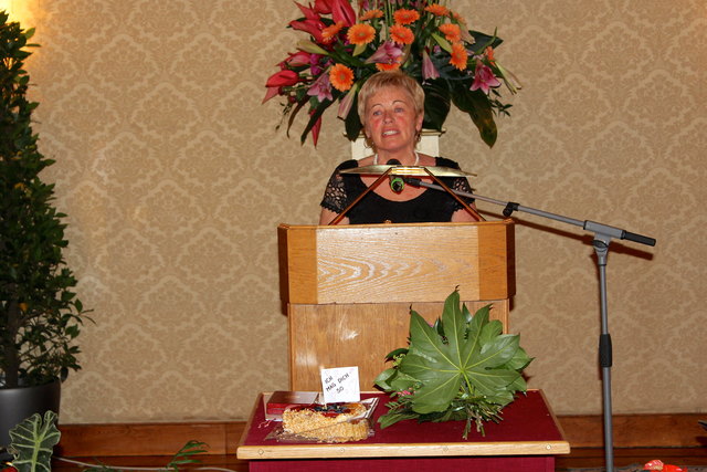 Hannelore Erdle bei ihrer Dankesrede
