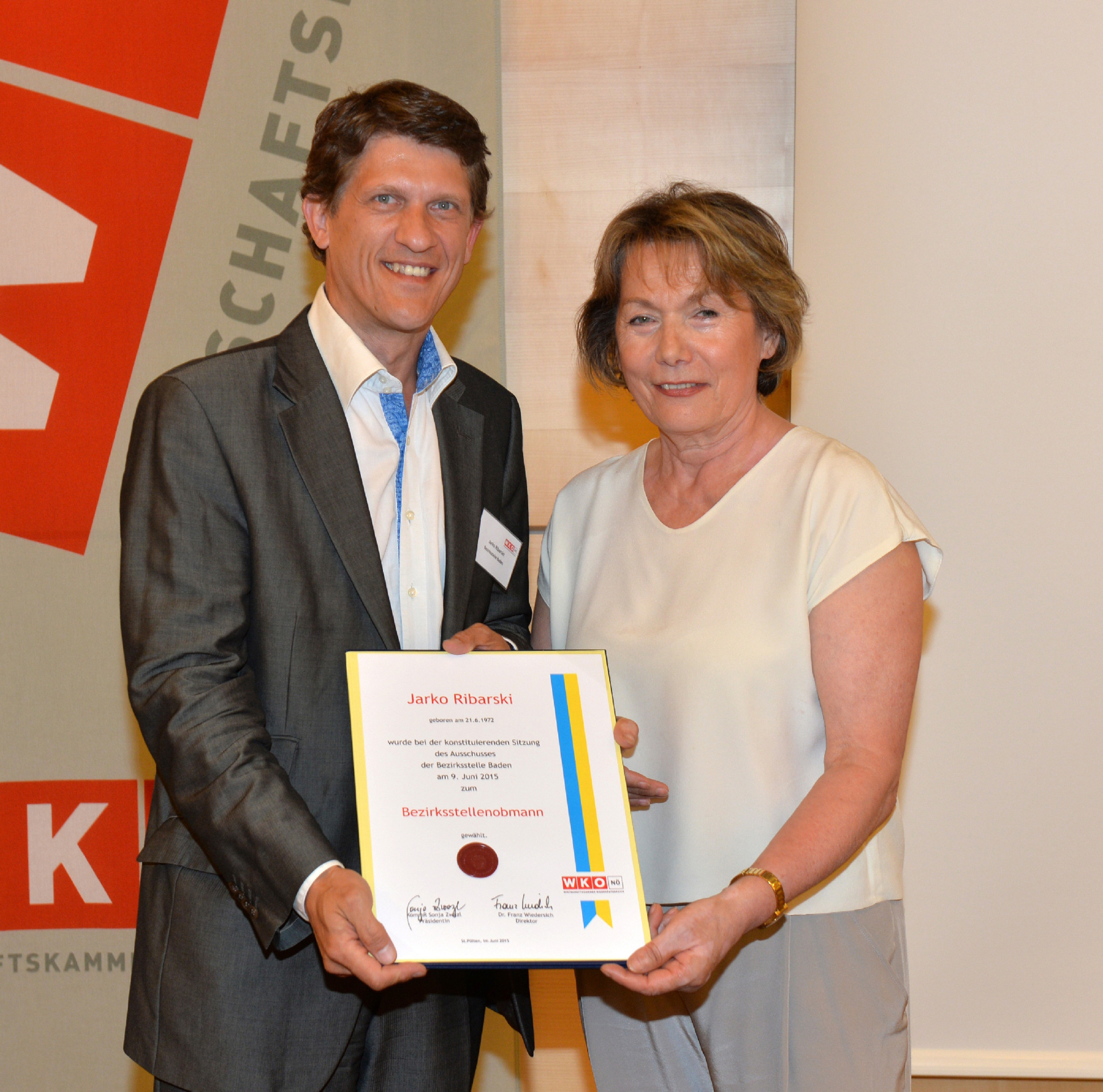 Ribarski nun offiziell im Amt - Baden