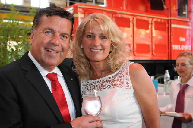 Verkehrslandesrat Hans Mayr mit seiner Frau Maria-Theresia