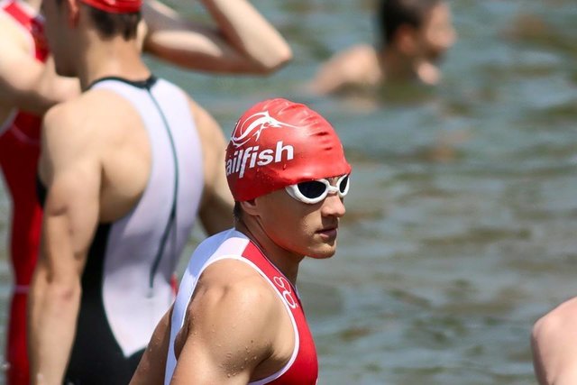 Alex kurz vor dem Start