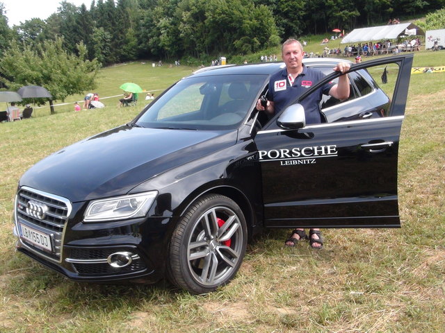 Rennleiter Josef Kahr war mit dem Audi von Porsche Leibnitz bei der Bergrallye Seggauberg unterwegs.