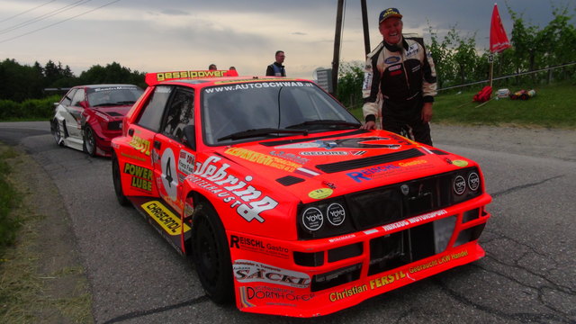 Mister Bergrallye Felix Pailer im Lancia Delta Integrale 16 V belegte in seiner Klasse über 2000 ccm Zweirad-Antrieb den 2. Platz.
