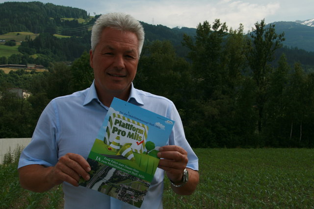 Albert Gfrerer empfiehlt ein "Ja" bei der Bürgerbefragung über die Spange Hall-Ost.