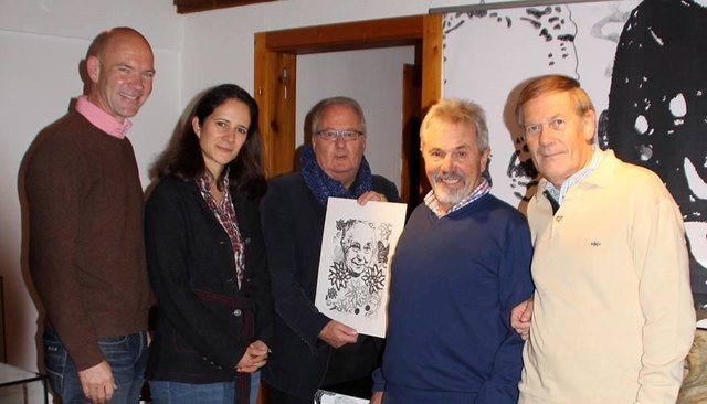 v. l. Bgm. Jürgen Winter, Mag. Astrid Perner, Herbert Bauer, Vizebürgermeister i. R., Kultur- und Finanzstadtrat Alfred Brandner | Foto: Stadtamt Schladming