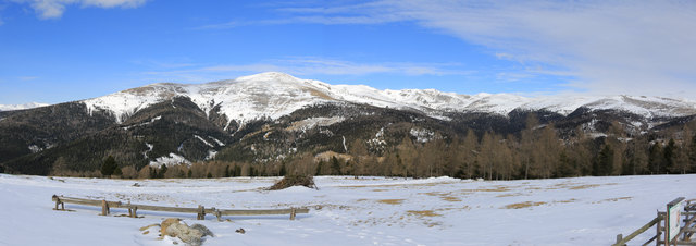 Dieses Bild wurde auf der Hochrindl in Kärnten im Februar 2015 aufgenommen.