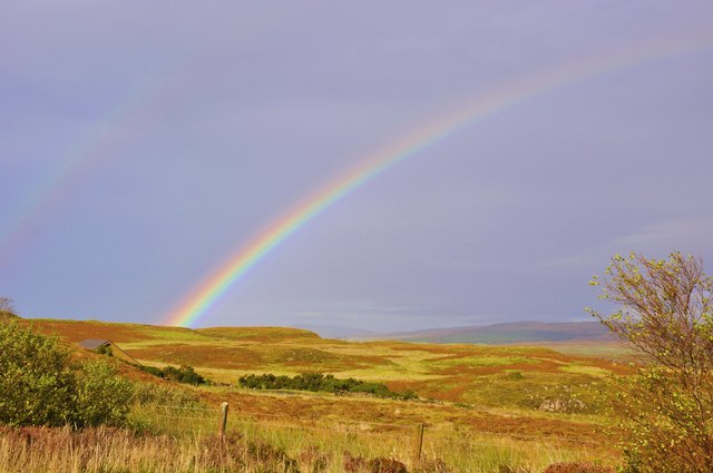 Der Regen hat auch seine guten Seiten - siehe da? Ein Regenbogen