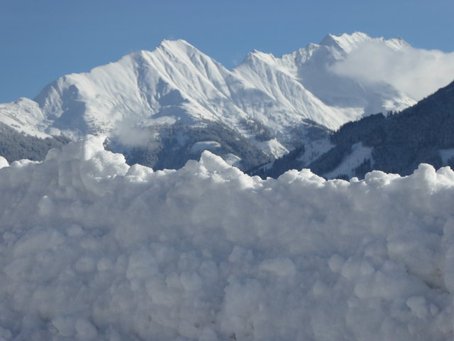 Blick auf den Mittersiller "Zwölfer" - Faszination Winter