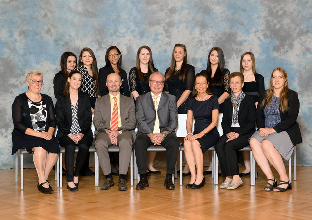 1. Reihe (unten): Petra Brandner, Silke Krusek, Direktor Reinhard Furtlehner, Vorsitzender Herbert Mittendorfer, Dagmar Andlinger, Eva Mittmansgruber, Jennifer Böhm 
2. Reihe (oben): Linda Martinek, Sinem Cambak, Rebecca Ogunmwonyi, Romana Wahlmüller, Melanie Gassner, Johanna Schönhofer, Julia Lenz